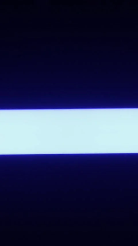 Abstract Neon Light Bar Scanning Vertically Across Black Screen 스톡 동영상 330284619
