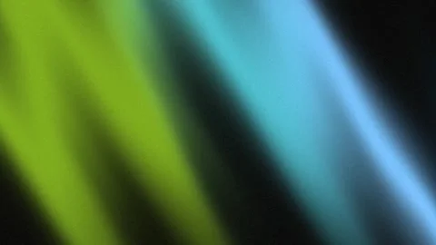 Abstract neon light beams shimmering through pitch black minimalist void Stock Footage 336652809