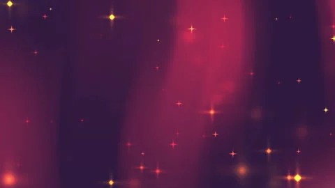 Abstract Neon Light Beams With Sparkling Stars In Purple Red Gradient Stock Footage 330311006