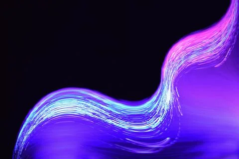 Abstract neon light on the black background Stock Photos