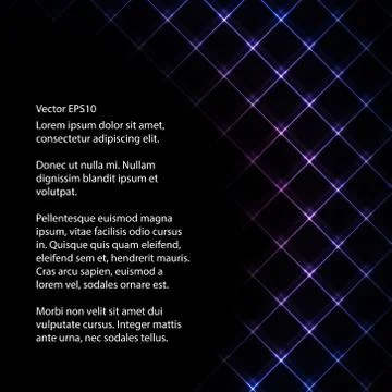 Abstract neon light black backround vector illustration Stock Illustration