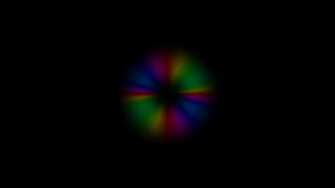 Abstract Neon Light Center Circle Scan 4K Overlay Black Background Stock-Footage 289914011