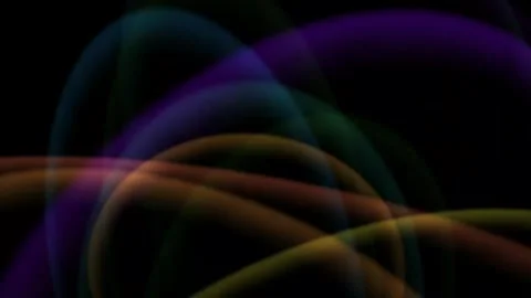 Abstract Neon Light Curves Motion Loop 库存影片 331654871