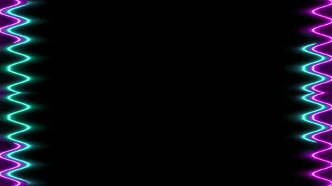 Abstract Neon Light Frame Background Stock Footage 284402717