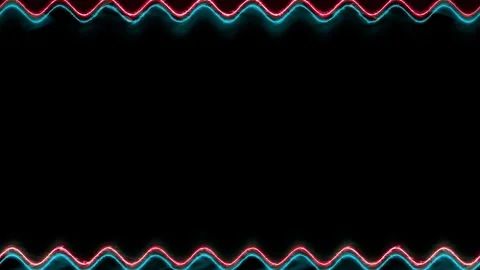Abstract Neon Light Frame Video stock 284396373