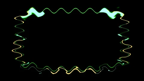 Abstract Neon Light Frame Stock Footage 284404393