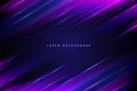 Abstract neon light lines background Stock Illustration