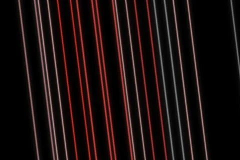 Abstract neon light lines on black background Stock Illustration