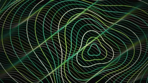Abstract neon light lines creating a futuristic design Stock Illustration