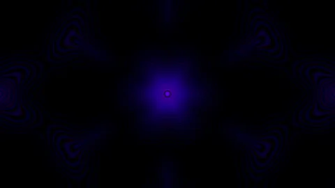 Abstract neon light pattern with purple glow and radiating lines Video stock 345433890
