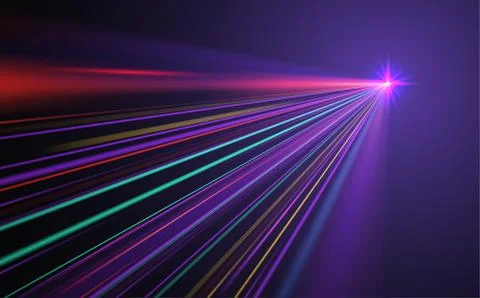 Abstract neon light rays background Stock Illustration
