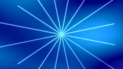 Abstract Neon Light Rays Rotating in Warm Orange and Yellow Tones Stock Footage 332608072