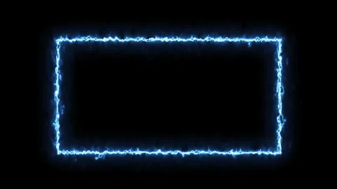 Abstract neon light rectangle border frame animation Stock-Footage 321478377