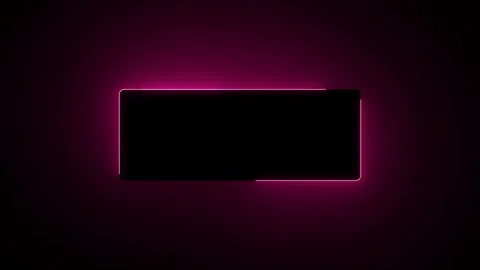 Abstract neon light rectangle frame animation. neon looped animation Vídeo Stock 332958965