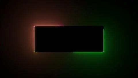 Abstract neon light rectangle frame animation. neon looped animation 스톡 동영상 332958966