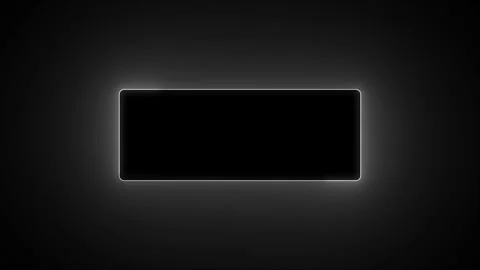 Abstract neon light rectangle frame animation. neon looped animation Stock Footage 332958976