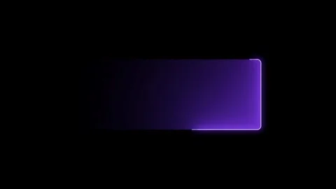 Abstract neon light rectangle frame animation. neon looped animation Stock Footage 332958979