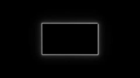 Abstract neon light rectangle frame animation. neon looped animation 스톡 동영상 332958988
