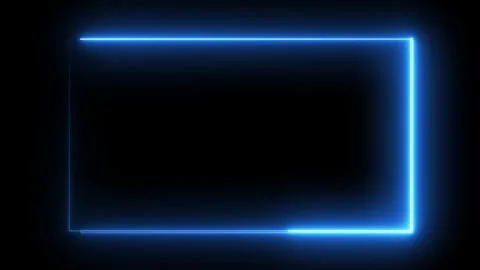 Abstract neon light rectangle motion loop Vidéo 330758452