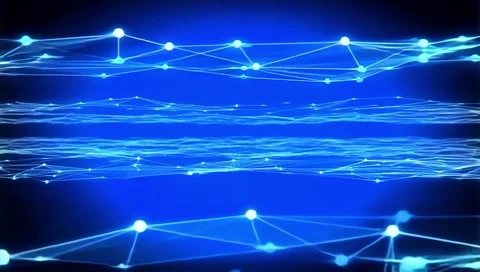 Abstract Neon light sign Arrows Animation of deep cyan color light Stock Footage 300014693