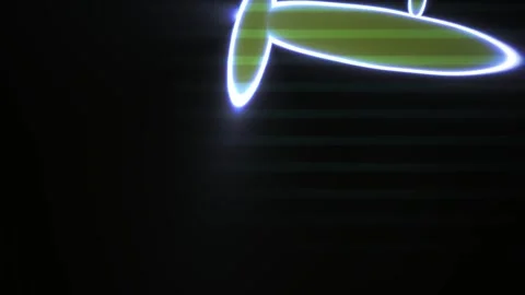 Abstract Neon Light Streak Motion Background with Glitch Effects. Stock Footage 340523334