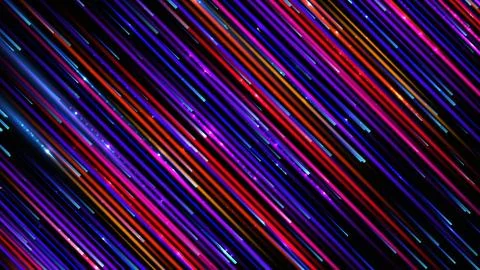 Abstract neon light streaks background with dynamic diagonal lines of brigh.. Stock Illustration