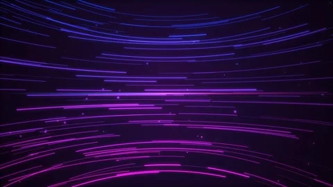 Abstract neon light trails background, with glowing particles, and motion lin Video stock 345181380
