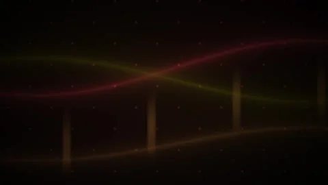 Abstract Neon Light Trails Creating Geometric Patterns in Dark Space. Stock Footage 341801905