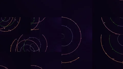 Abstract Neon Light Trails on Dark Background. 스톡 동영상 330926252