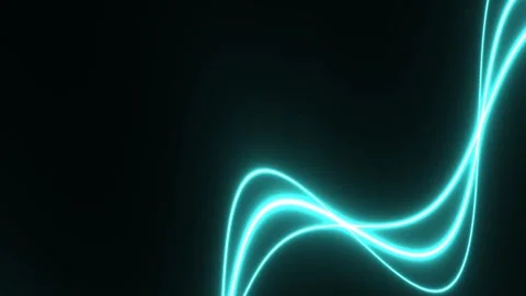 Abstract Neon Light Trails on Dark Background - Dynamic Energy Flow. Stockbeeldmateriaal 339150808