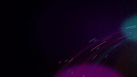 Abstract neon light trails motion background: digital data flow and cyberpu.. 库存影片 344858506