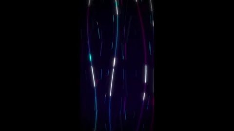 Abstract neon light trails vertical motion background, with glowing digital.. Stock Footage 337558165