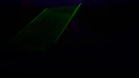 Abstract neon light trails with vibrant particles. Dynamic glowing motion graphi 스톡 동영상 340456813