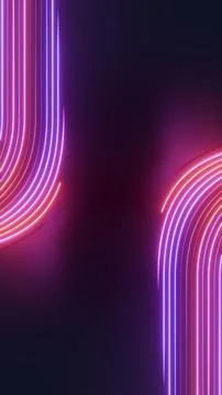 Abstract neon light trails with vibrant colors and dynamic movement Stock Illustration