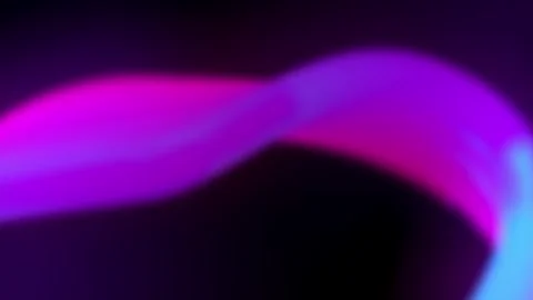 Abstract neon light wave flowing across dark background Stock Footage 336246974
