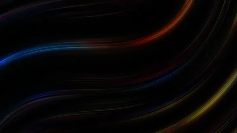 Abstract Neon Light Waves Animation Colorful Glowing Curves Futuristic Motion Stock Footage 344664910