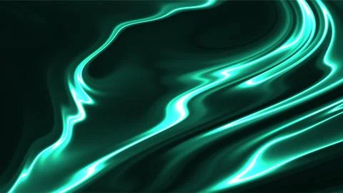 Abstract Neon Light Waves with Glowing Effect. Illustrazione stock
