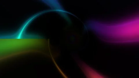 Abstract Neon Light Waves Seamless Loop Stock Footage 340553858