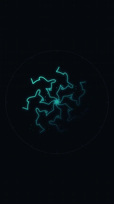 Abstract Neon Lightning Bolt Explosion on Dark Grid Background, Sci-Fi Ener.. Stock Footage 347695378