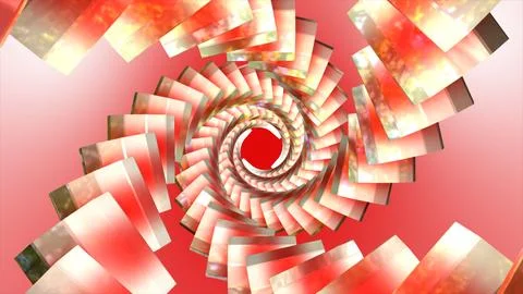 Abstract neon lights into digital technology tunnel. abstract ultraviolet t.. Stock Illustration