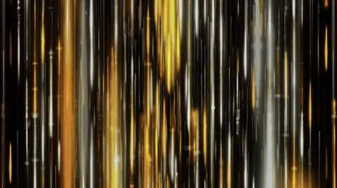 Abstract neon lights endlessly progressing on black background, seamless loop Illustrazione stock