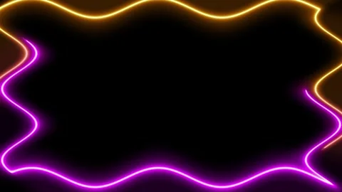Abstract Neon Lights Frame Stock Footage 284403220