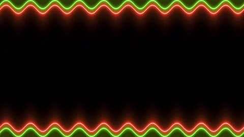 Abstract Neon Lights Frame Stock Footage 284403848