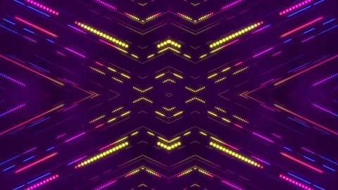 Abstract Neon Lights Pattern Stock Footage 284398131