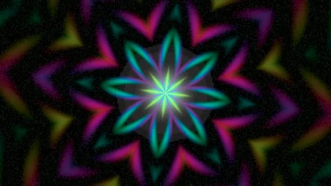 Abstract neon lights shifting in darkness Stock Footage 339678116