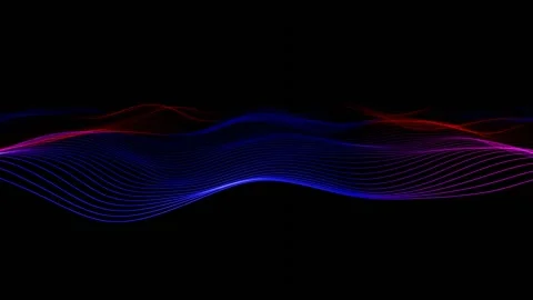 Abstract neon line loop animated background Stock Footage 297271109