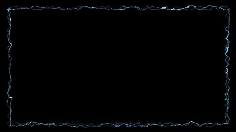 Abstract Neon Line Loop illustration rectangle purple and blue frame Stock Footage 282589855