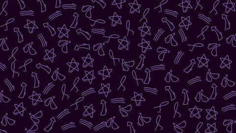 Abstract neon line pattern background with dynamic geometric shapes Stock Footage 321639661