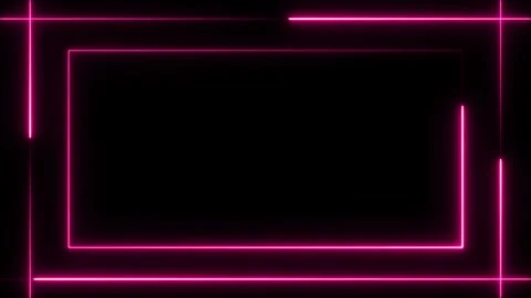 Abstract neon line picture frame background,Web background laser show. loop.. Stock Footage 310280902