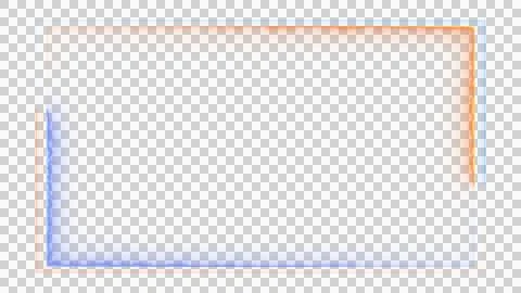 Abstract Neon Line .Rectangular frame background . PNG. Stock Illustration